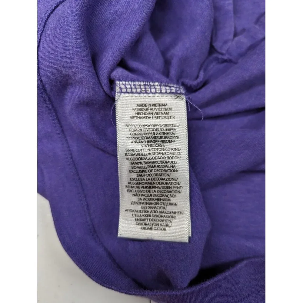 Polo Ralph Lauren Mens XL Custom Slim Fit Purple‎ Shirt Green Logo Short Sleeve